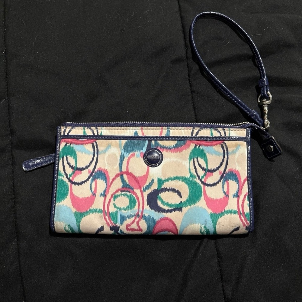 Coach Vibrant Patterned Wristlet